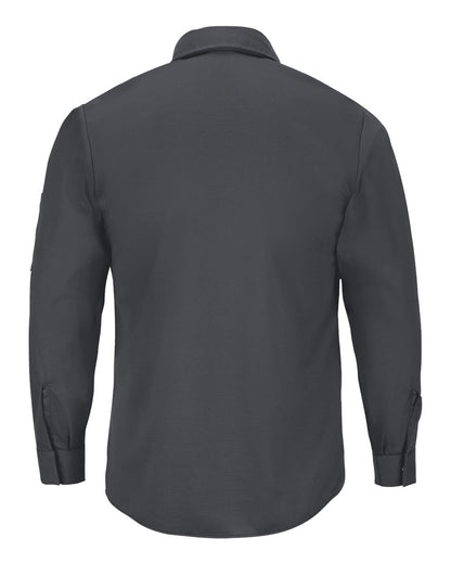 Red Kap Men's Tall Pro Airflow Long Sleeve Work Shirt SP3AT #color_Charcoal