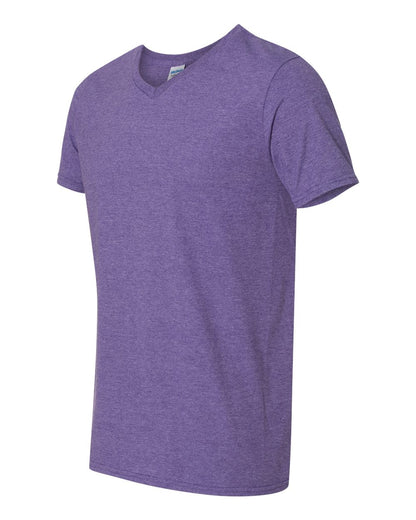 Gildan Unisex Softstyle® V-Neck T-Shirt 64V00 #color_Heather Purple