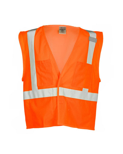 Kishigo Unisex 4 Pocket Hook-and-Loop Mesh Vest 1083-1084 Kishigo Unisex 4 Pocket Hook-and-Loop Mesh Vest 1083-1084