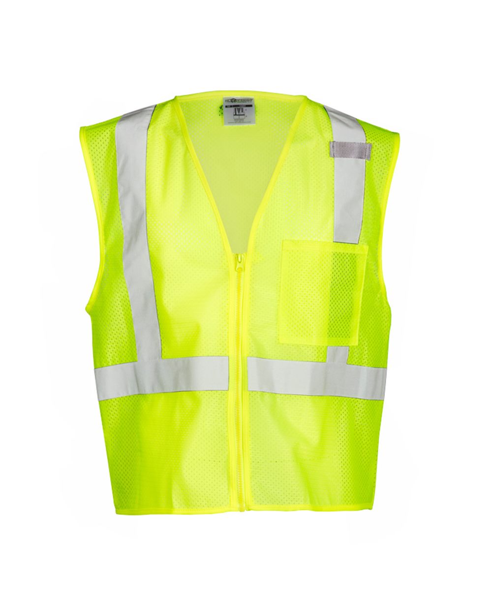 Kishigo Unisex Single Pocket Zipper Mesh Vest 1089-1090