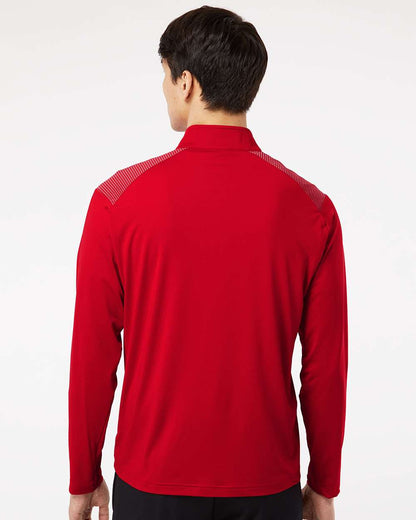 Adidas Shoulder Stripe Quarter-Zip Pullover A520 #colormdl_Team Power Red