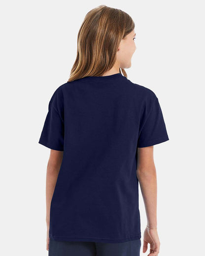 Hanes Authentic Youth T-Shirt 5450 #colormdl_Navy