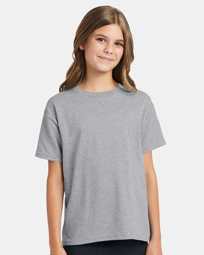 Hanes Ecosmart™ Youth T-Shirt 5370 #colormdl_Light Steel