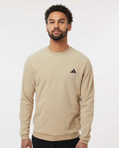Adidas Men's Terry Loop Crewneck Sweatshirt A586 #colormdl_Hemp