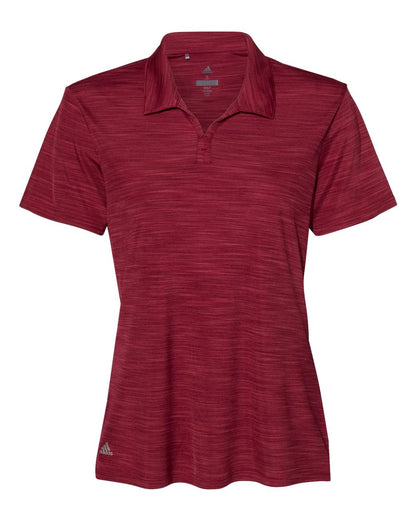 Adidas Women's Mélange Polo A403 #color_Collegiate Burgundy Melange