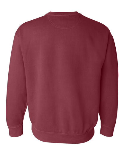 Comfort Colors Unisex Garment-Dyed Crewneck Sweatshirt 1566 #color_Crimson