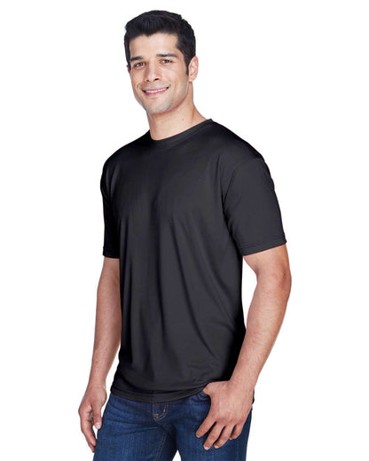 UltraClub Men's Cool & Dry Sport Performance Interlock T-Shirt 8420 #colormdl_Black