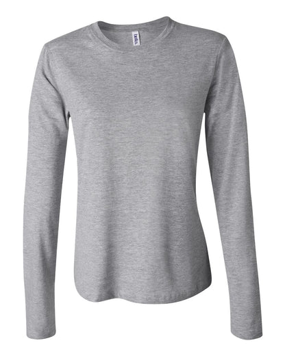 BELLA + CANVAS Women’s Jersey Long Sleeve Tee 6500 #color_Athletic Heather