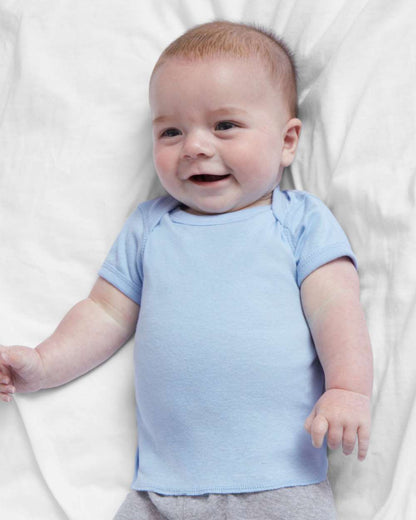 Rabbit Skins Infant Baby Rib Tee 3400 #colormdl_Light Blue