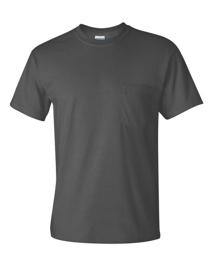 Gildan Unisex Ultra Cotton® Pocket T-Shirt 2300 #color_Charcoal
