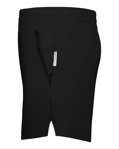 Holloway Women's Eco Revive™ Ventura Soft Knit Shorts 223704 #color_Black