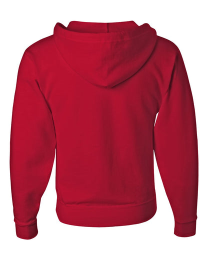 JERZEES Unisex NuBlend® Full-Zip Hooded Sweatshirt 993MR #color_True Red