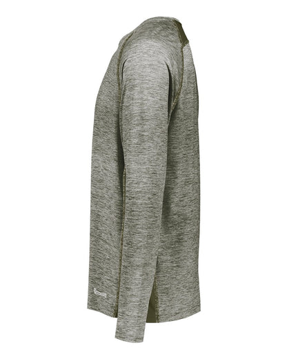 Holloway Men's Electrify CoolCore® Long Sleeve T-Shirt 222570 #color_Olive Heather