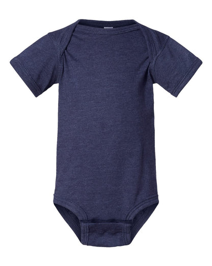 Rabbit Skins Infant Fine Jersey Bodysuit 4424 #color_Vintage True Navy