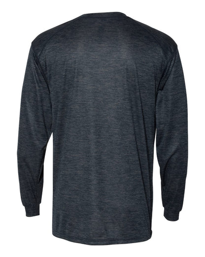 Badger Tonal Blend Long Sleeve T-Shirt 4174 #color_Navy Tonal Blend