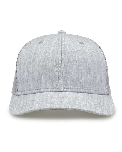 The Game Everyday Trucker Cap GB452E #color_Heather Light Grey