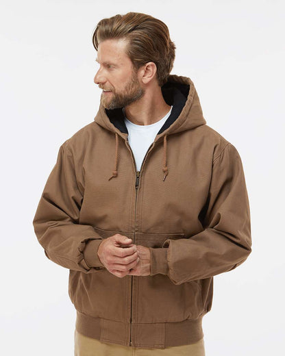 DRI DUCK Cheyenne Boulder Cloth™ Hooded Jacket with Tricot Quilt Lining 5020 #colormdl_Field Khaki