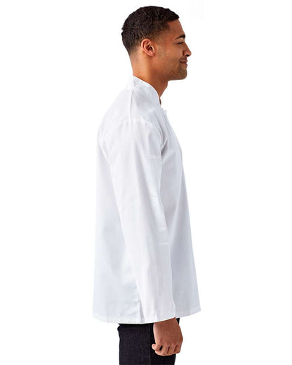 Artisan Collection by Reprime Unisex Ten Studded Front Chef Coat RP665 #colormdl_White