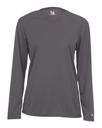 Badger Women's B-Core Long Sleeve T-Shirt 4164 #color_Graphite