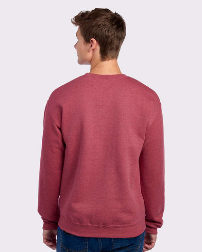 JERZEES Unisex NuBlend® Crewneck Sweatshirt 562MR #colormdl_Vintage Heather Red
