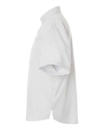 Paragon Men's Hatteras Performance Short Sleeve Fishing Shirt 700 #color_Aluminum