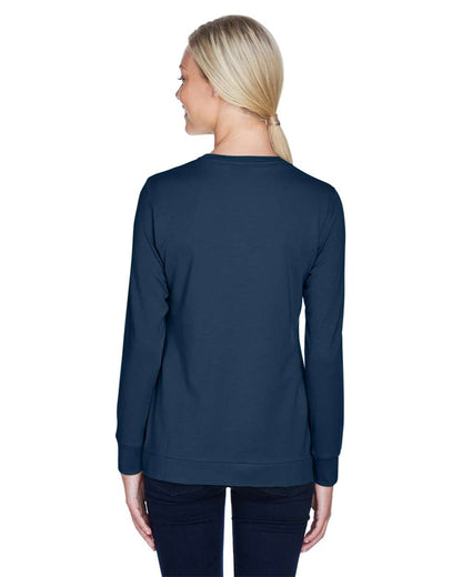 Devon & Jones Women's Perfect Fit™ Ribbon Cardigan DP181W #colormdl_Navy