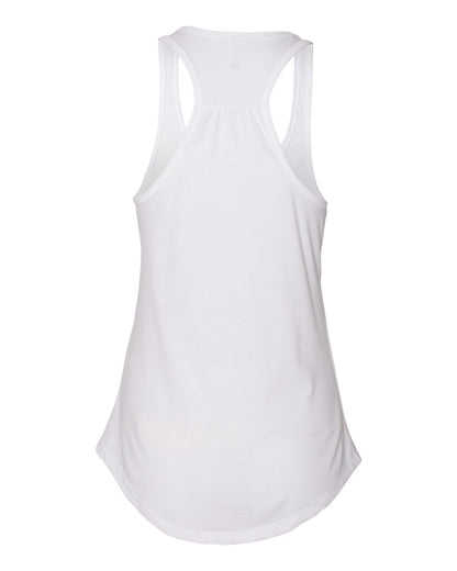 Next Level Women's Gathered Racerback Tank 6338 #color_White