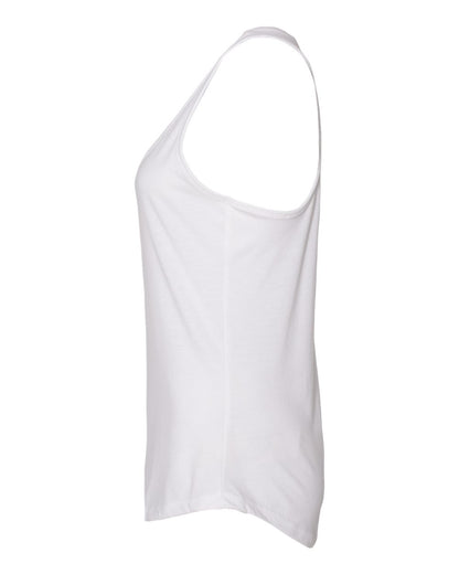 Next Level Women's Gathered Racerback Tank 6338 #color_White