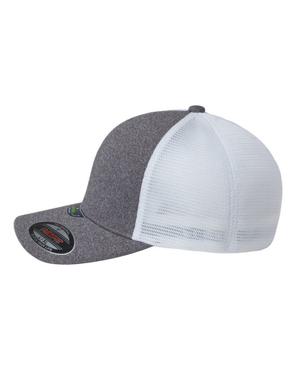 Flexfit Unipanel™ Trucker Cap 5511UP #color_Melange Heather/ White