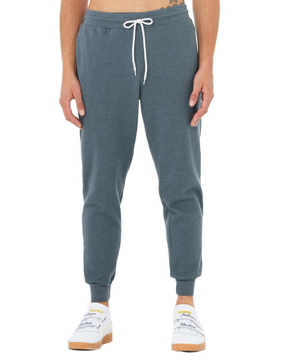 BELLA + CANVAS Sponge Fleece Jogger Sweatpants 3727 #color_Heather Slate