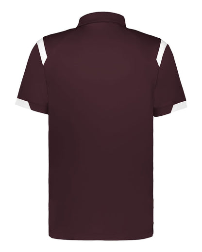 Badger Men's On the Rise Polo 3350 #color_Maroon/ White