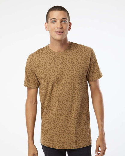 LAT Unisex Fine Jersey Tee 6901 #colormdl_Brown Leopard