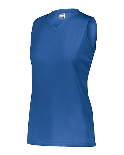 Augusta Sportswear Girls' Sleeveless Wicking Attain Jersey 4795 #color_Royal