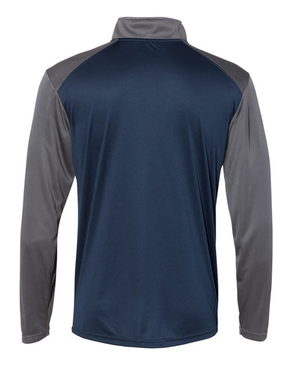 Badger Ultimate SoftLock™ Sport Quarter-Zip Pullover 4006 #color_Navy/ Graphite