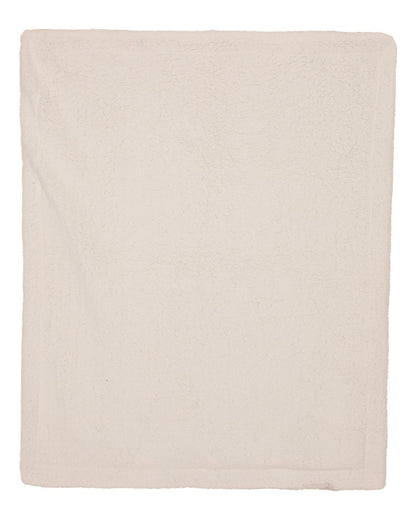 Alpine Fleece Oversized Mink Sherpa Blanket 8726 #color_Navy