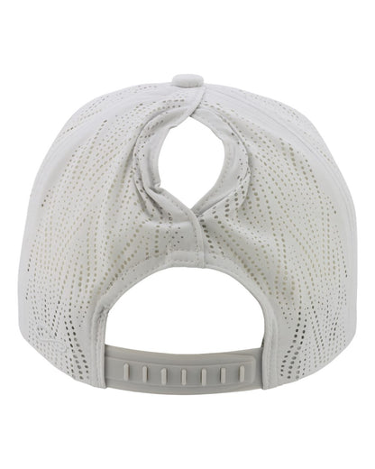 Infinity Her Women's Perforated Performance Cap GABY #color_Light Grey/ Snow Leopard