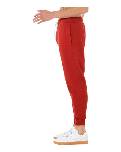 BELLA + CANVAS Sponge Fleece Jogger Sweatpants 3727 #color_Red