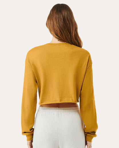 BELLA + CANVAS FWD Fashion Women's Crop Long Sleeve Tee 6501 #colormdl_Mustard