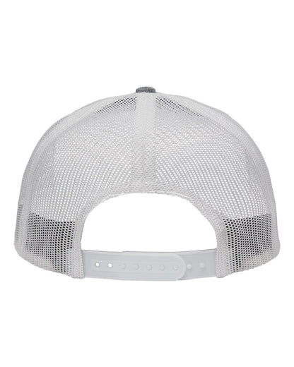 Sportsman Modern Six-Panel Trucker Fit Cap SP1650 #color_X Hatch Grey/ White