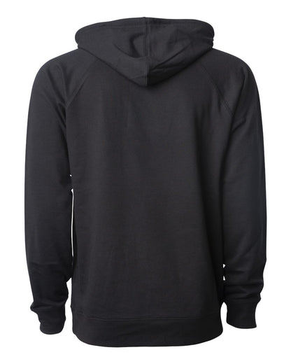 Independent Trading Co. Icon Lightweight Loopback Terry Hooded Sweatshirt SS1000 #color_Black