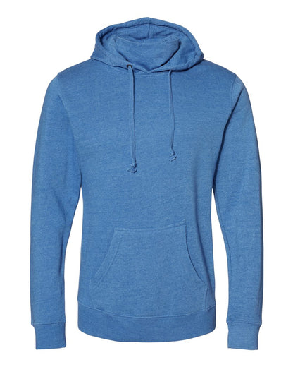J. America Men's Gaiter Fleece Hooded Sweatshirt 8879 #color_Cool Royal Heather