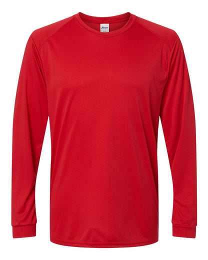 Paragon Unisex Long Islander Performance Long Sleeve T-Shirt 210 #color_Red