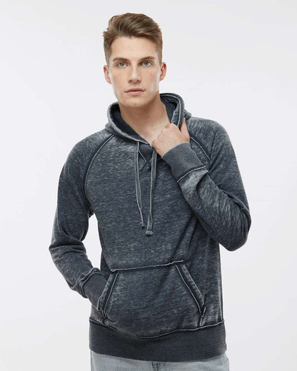 J. America Men's Vintage Zen Fleece Hooded Sweatshirt 8915 #colormdl_Vintage Navy