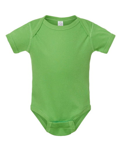 Rabbit Skins Infant Baby Rib Bodysuit 4400 #color_Apple