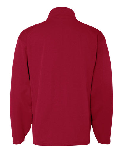 Badger Performance Fleece Quarter-Zip Pullover 1480 #color_Red