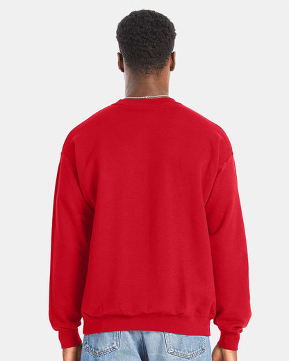 Hanes Unisex Perfect Sweats Crewneck Sweatshirt RS160 #colormdl_Athletic Red