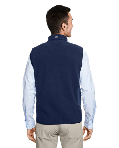 vineyard vines Men's Harbor Fleece Vest O001401 #colormdl_Vineyard Navy