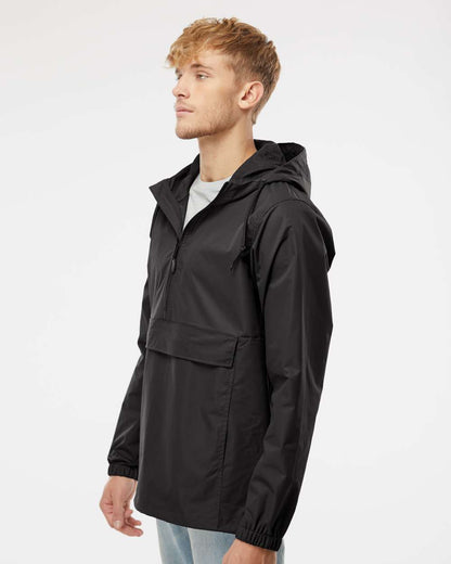 Independent Trading Co. Men's Nylon Anorak EXP94NAW #colormdl_Black