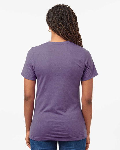 Tultex Combed CVC T-Shirt 602CVC #colormdl_Heather Deep Purple