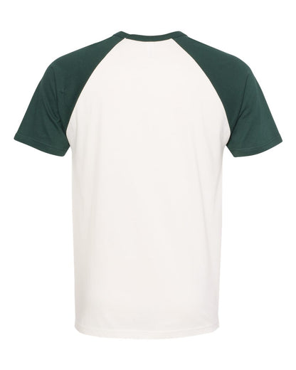 Next Level Cotton Raglan T-Shirt 3650 #color_Forest Green/ Natural